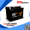 แบตเตอรี่รถยนต์ GS LN2 DIN65 12V65Ah