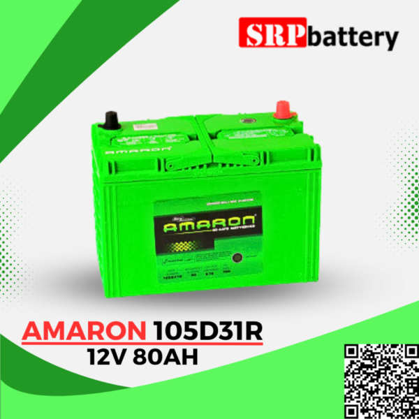 แบตเตอรี่ อมารอน Amaron 105D31R (80แอมป์)