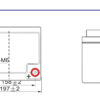 ขนาดแบตเตอรี่โซล่าเซลล์ GTAD 12V 40Ah