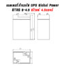 ขนาดแบตเตอรี่แห้ง 6V4.5Ah globalpower