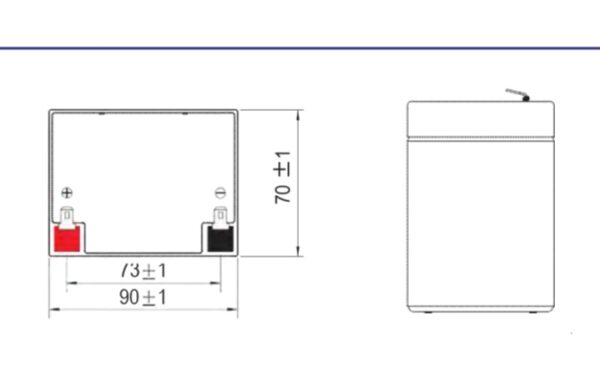 แบตเตอรี่เครื่องสำรองไฟ ups 5.5ah