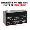 แบตเตอรี่UPS เครื่องสำรองไฟ Global Power 12V 1.3Ah