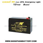 แบตเตอรี่สำรองไฟUPS เครื่องสำรองไฟ RR 12V 9Ah แบตเตอรี่UPS สำรองไฟ 12V9Ah RR