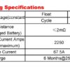 Chargingแบตเตอรี่แห้งBellco BC 6225 6V 225Ah