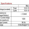 แบตเตอรี่รถกอล์ฟbellco bc12120 12V 120Ah