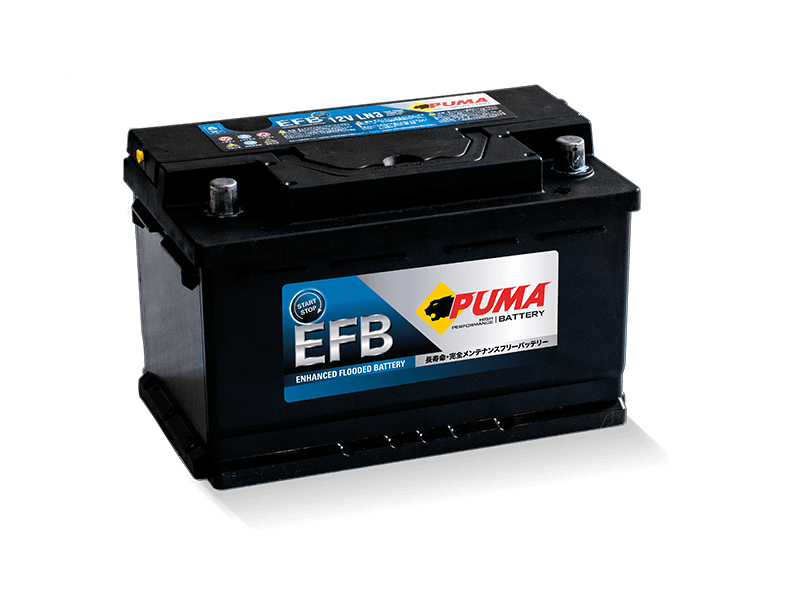 แบตเตอรี่รถยนต์ PUMA  EFB LN3 12V75Ah แบตเตอรี่รถยนต์ PUMA  EFB LN3 12V75Ah