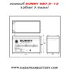 ขนาดแบตเตอรี่ ups สำรองไฟ sunny 12V7.5Ah