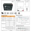 สเปคแบตเตอรี่UPS เครื่องสำรองไฟ Outdo 12V 17Ah