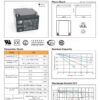 สเปค ขนาดแบตเตอรี่ups เครื่องสำรองไฟ Outdo 12V 26Ah