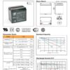 สเปค กราฟ แบตเตอรี่ups เครื่องสำรองไฟ Outdo 12V 33Ah