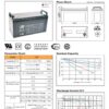 สเปคแบตเตอรี่ UPS เครื่องสำรองไฟ OUTDO 12V 120Ah