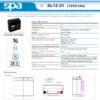 แบตเตอรี่สำรองไฟUPS SPA SL12 21 (12V 21AH)