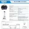 แบตเตอรี่สำรองไฟUPS SPA SL12 100B (12V 100AH)- แบตเตอรี่ UPS เครื่องสำรองไฟ ไฟฉุกเฉิน