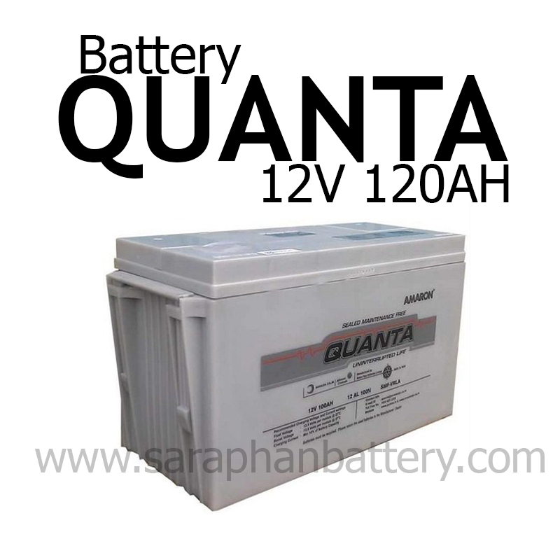 แบตเตอรี่สำรองไฟUPS QUANTA (120แอมป์) แบตเตอรี่สำรองไฟUPS QUANTA (120แอมป์)