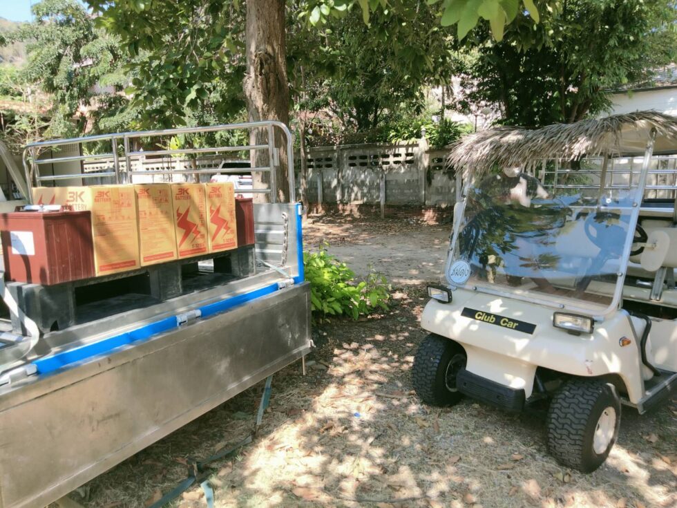 บริการเปลี่ยนแบตเตอรี่รถกอล์ฟ 12V สำหรับรีสอร์ท เปลี่ยนแบตเตอรี่รถกอล์ฟ 3K T1285