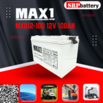 แบตเตอรี่ MAX1 MXD12-100 (12V 100Ah@10hr) ดีฟไซเคิล สำรองไฟ UPS โซล่าเซลล์ แบตเตอรี่ MAX1 MXD12 100 (12V 100Ah@10hr) ดีฟไซเคิล สำรองไฟ UPS โซล่าเซลล์