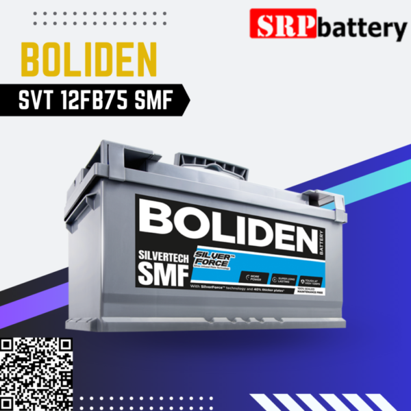 แบตเตอรี่ BOLIDEN SVT 12FB75 SMF