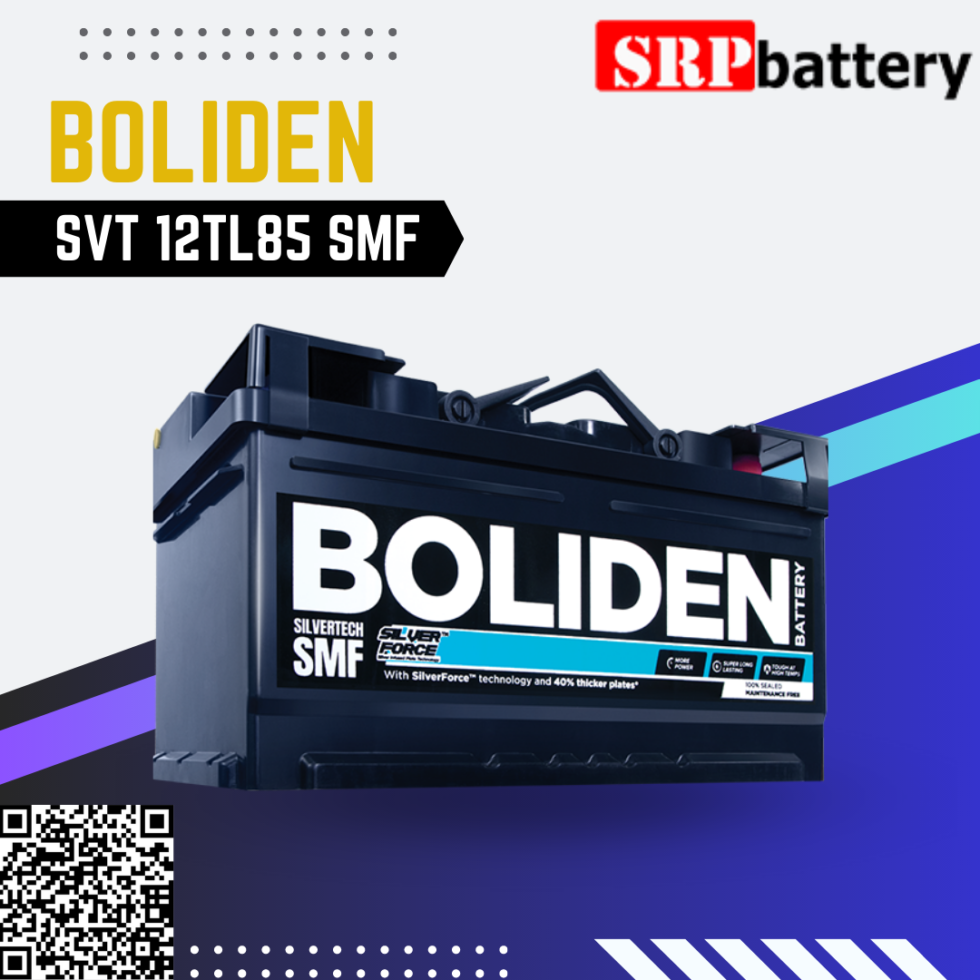 แบตเตอรี่ BOLIDEN SVT 12TL85 SMF (12โวลท์ 85แอมป์) แบตเตอรี่ BOLIDEN SVT 12TL85 SMF