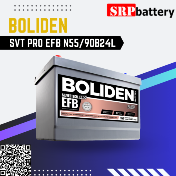 แบตเตอรี่ BOLIDEN SVT PRO EFB N55/90B24L