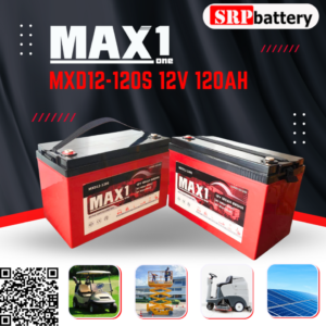 แบตเตอรี่ MAX1 MXD12-120S 12V 120AH (Motive Deep Cycle)