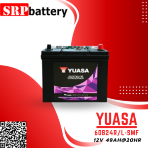 แบตเตอรี่รถยนต์ YUASA 60B24R/L-SMF