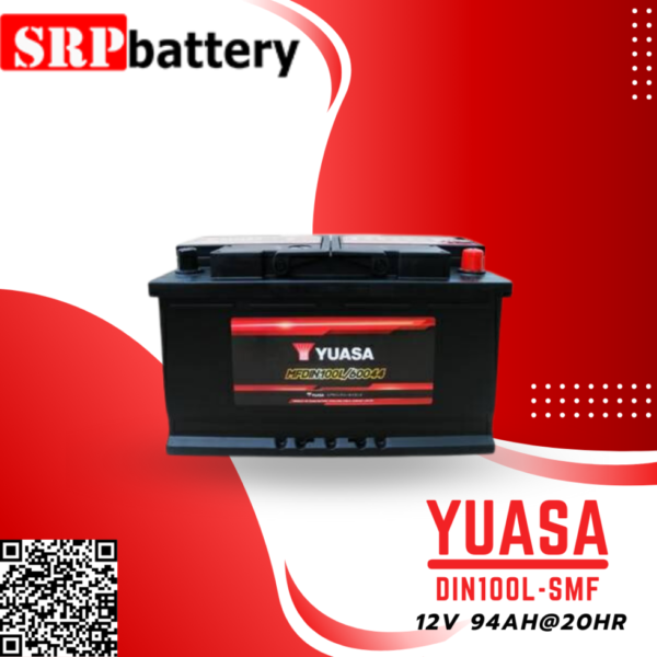 แบตเตอรี่รถยนต์ YUASA DIN100L-SMF