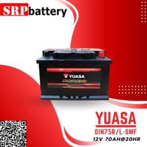 แบตเตอรี่รถยนต์ YUASA DIN75R/L-SMF