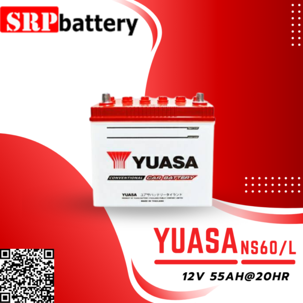 แบตเตอรี่รถยนต์ YUASA NS60/L