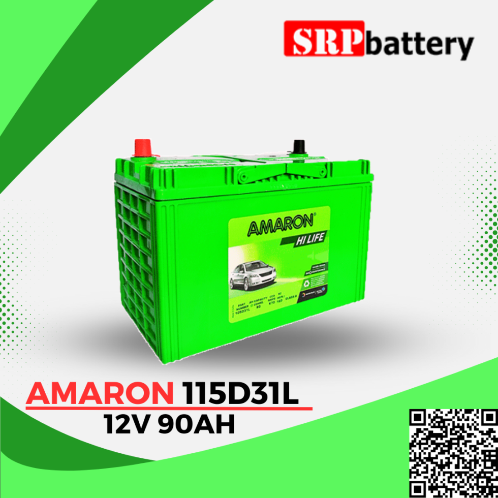 แบตเตอรี่ อมารอน Amaron 115D31L 12V90Ah แบตเตอรี่ อมารอน Amaron 115D31L