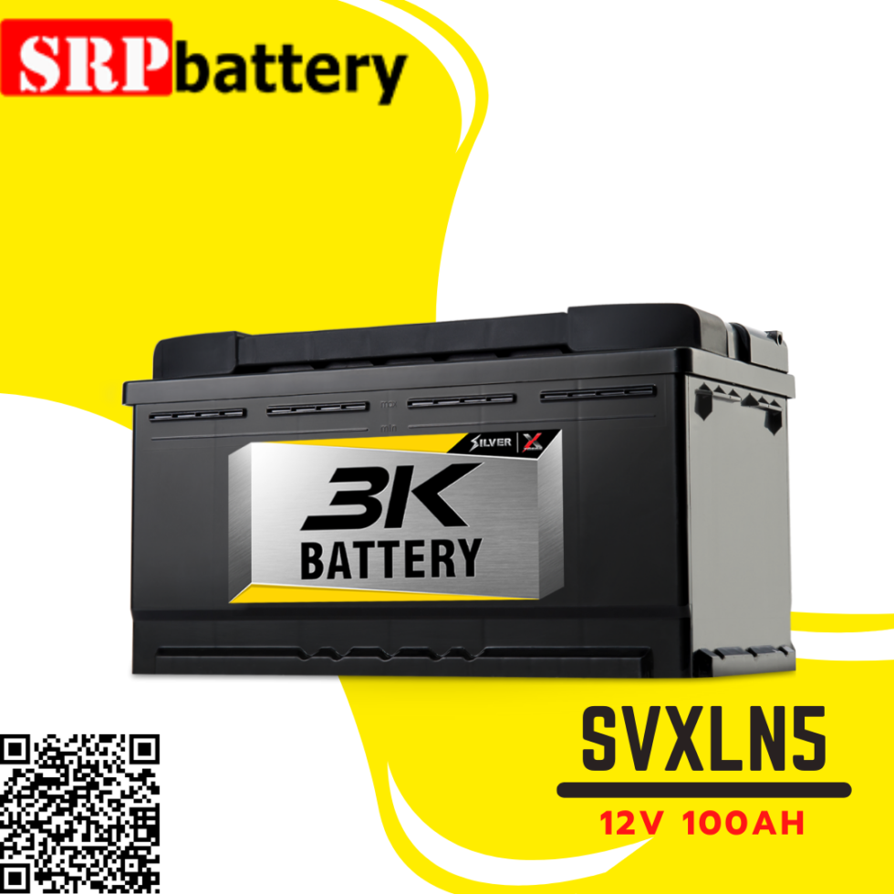 แบตเตอรี่รถยนต์ 3K SVXLN5 12V100Ah แบตเตอรี่รถยนต์ 3K SVXLN5