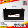 แบตเตอรี่ Delkor Commercial N100 (95E41L) 12V 100Ah