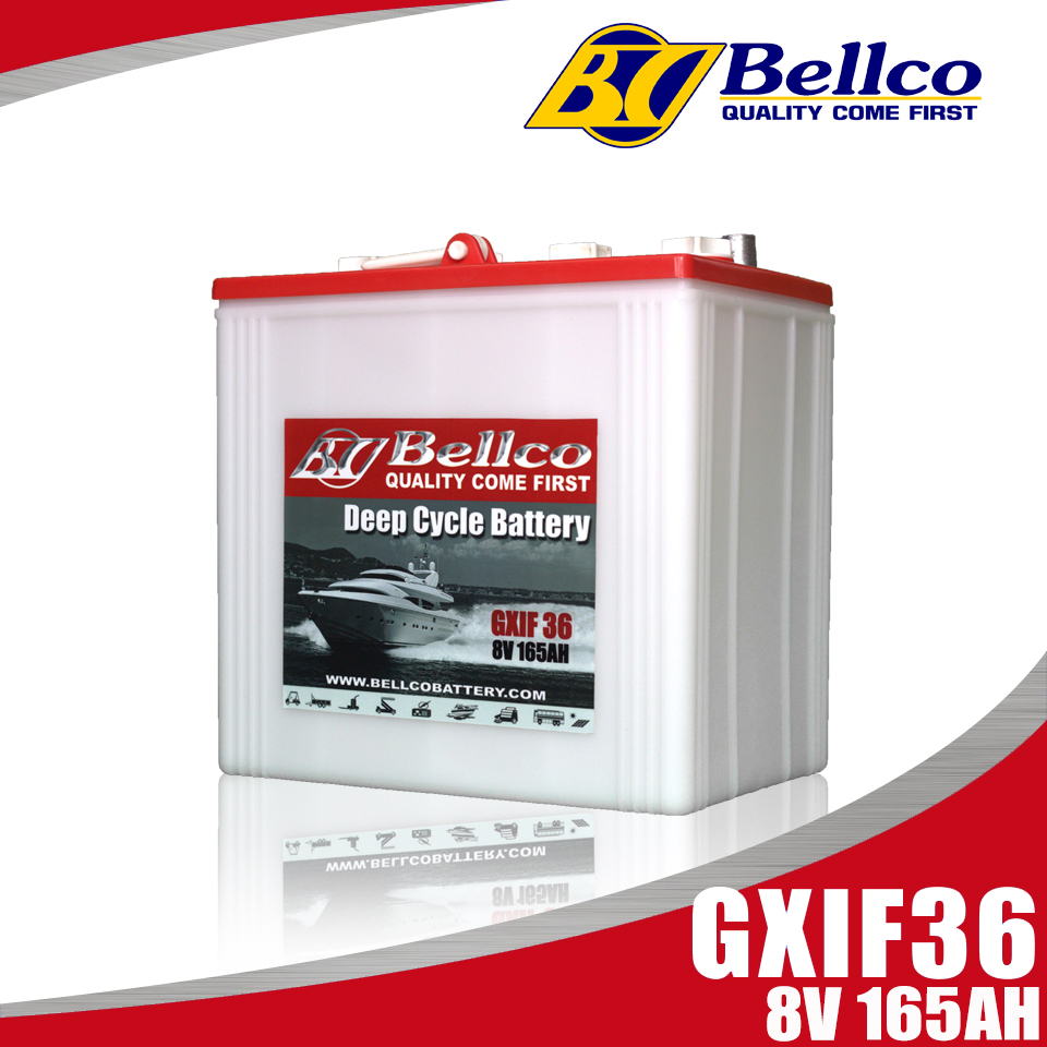 แบตเตอรี่ Bellco GXIF36 8V 165AH (8โวลท์ 165แอมป์) GXIF 8V 165AH