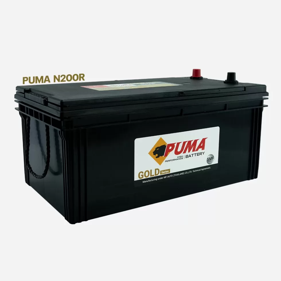 แบตเตอรี่ PUMA N200 ( 12V 200Ah ) updated on 2026 แบตเตอรี่ PUMA N200 12V 200Ah ระบบปิด SMF
