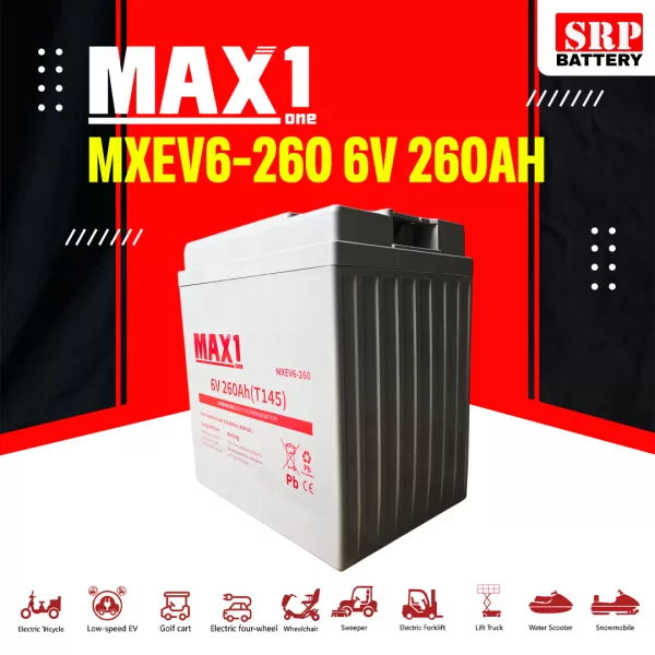 MAX1 MXEV6-260 (T145) 6V 260AH MAX1 MXEV6-260 (T145) 6V 260AH