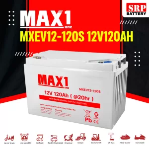 MAX1 MXEV12-120S (12V 120AH) Deep Cycle Premium Battery MAX1 MXEV12-120S (12V 120AH) Deep Cycle Premium Battery
