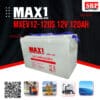 แบตเตอรี่ MAX1 MXEV12-120S (12V 120AH) Deep Cycle Premium Battery แบตเตอรี่ MAX1 MXEV12-120S (12V 120AH) Deep Cycle Premium Battery