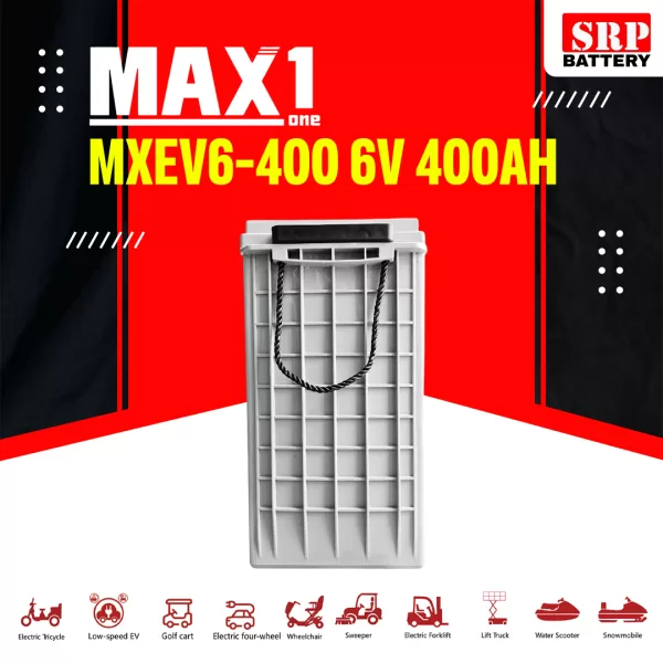 แบตเตอรี่ MAX1 MXEV6-400 (J305) 6V 400Ah Deep Cycle Premium Battery แบตเตอรี่ MAX1 MXEV6-400 (J305) 6V 400Ah Deep Cycle Premium Battery
