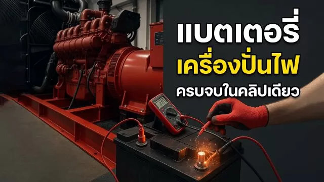 แบตเตอรี่เครื่องปั่นไฟ