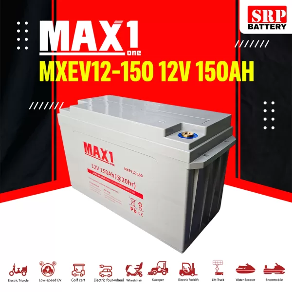 MAX1 MXEV12-150 (12V 150Ah) Deep Cycle Premium Battery3 MAX1 MXEV12-150 (12V 150Ah) Deep Cycle Premium Battery3