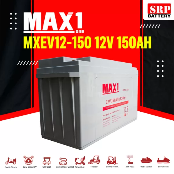 MAX1 MXEV12-150 (12V 150Ah) Deep Cycle Premium Battery2 MAX1 MXEV12-150 (12V 150Ah) Deep Cycle Premium Battery2