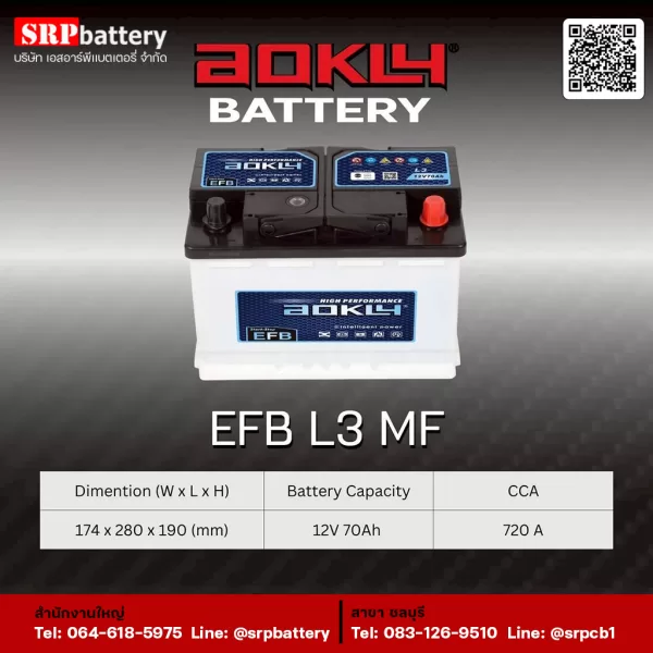 AOKLY-Battery-EFB-L3-MF
