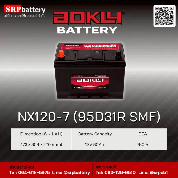 AOKLY-Battery-NX120-7-95D31R-SMF