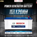 แบตเตอรี่ BOSCH N120 MEGA (120AH) แบตเตอรี่ BOSCH N120 MEGA (120AH)