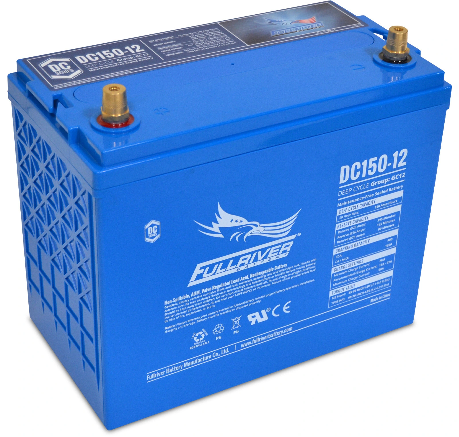 แบตเตอรี่ Fullriver DC150-12 (12V 135Ah) updated on 2026 แบตเตอรี่ Fullriver DC150-12 12V 135Ah