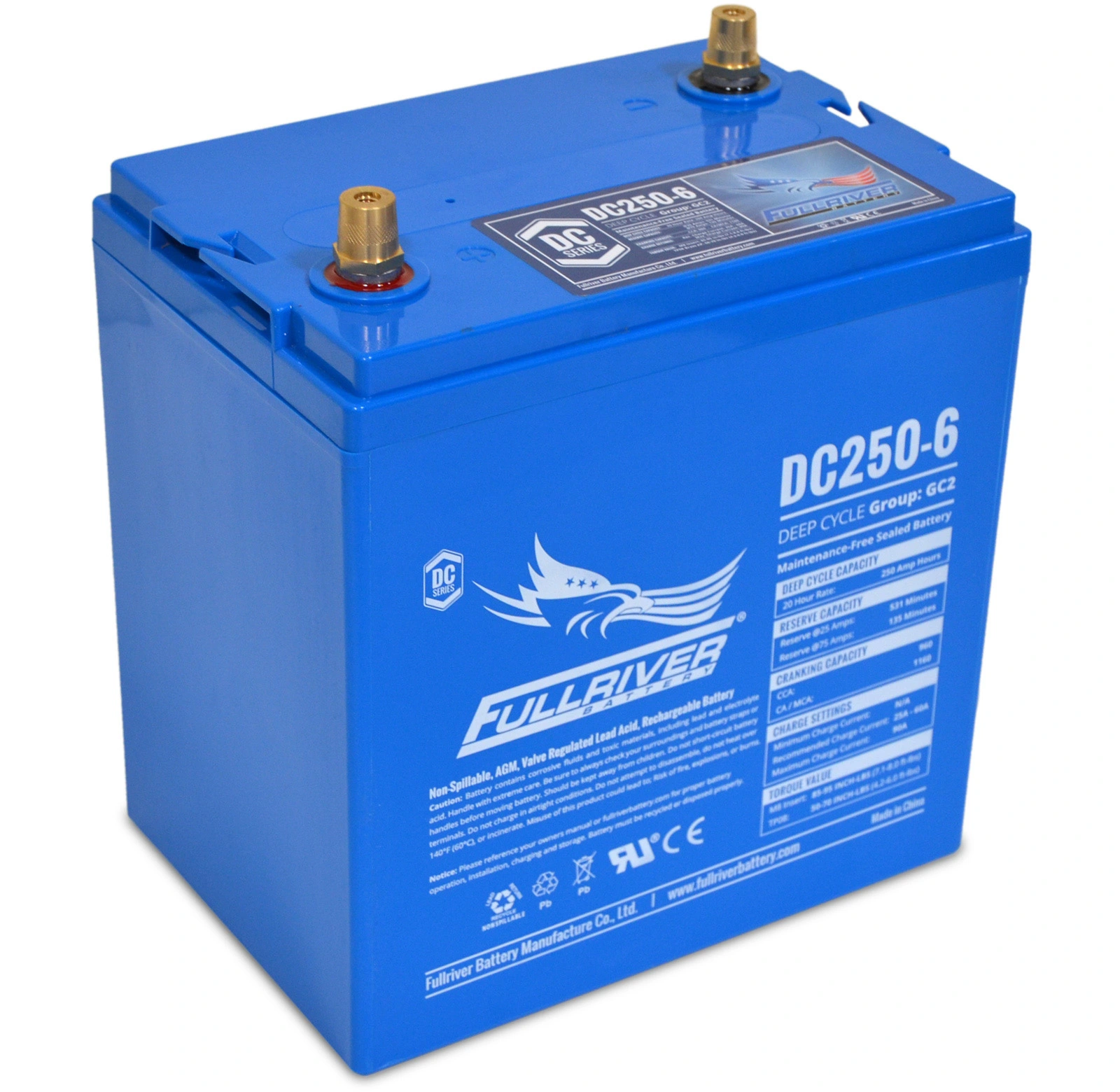 แบตเตอรี่ Fullriver DC250-6 6V 250Ah