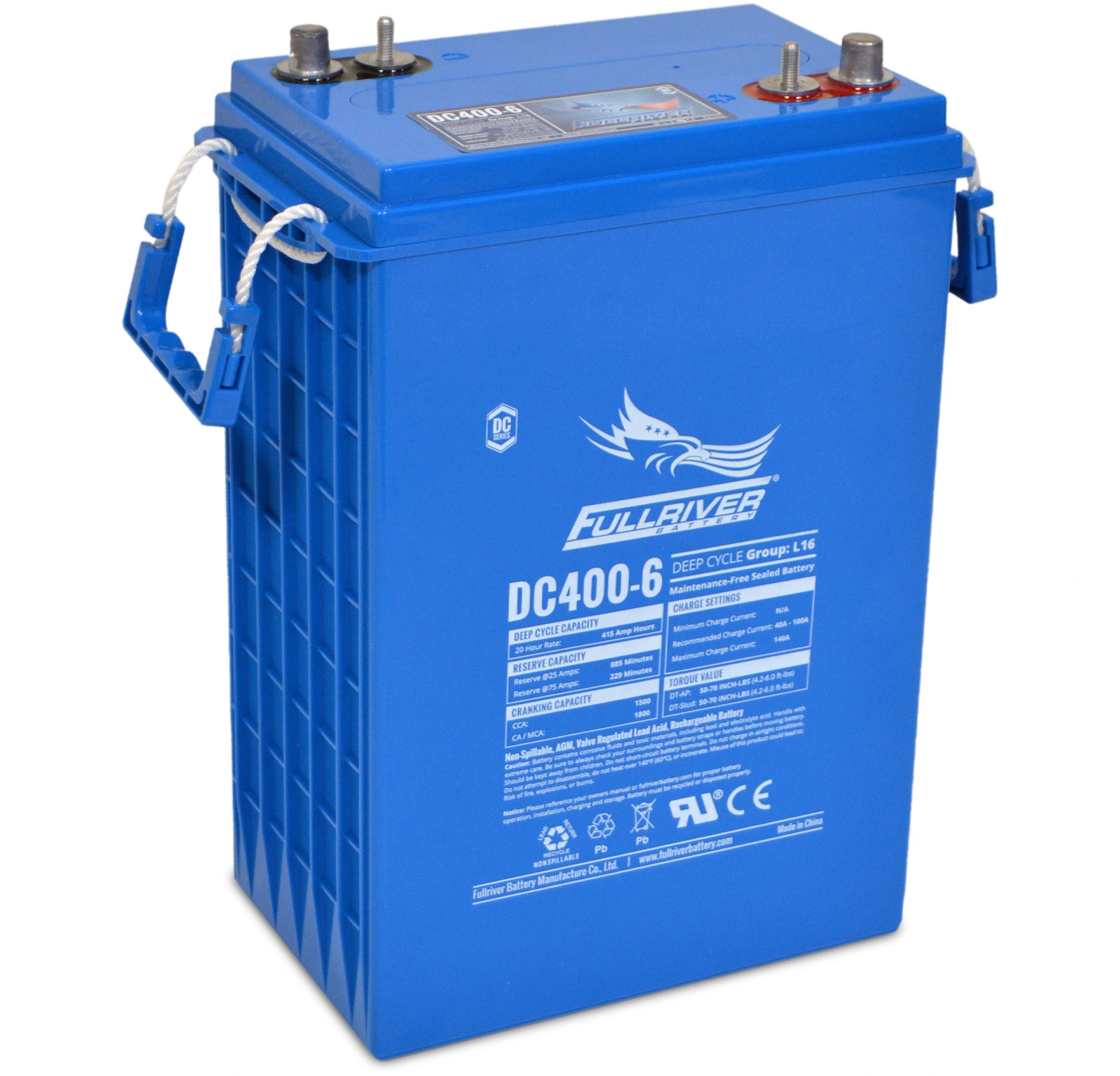 แบตเตอรี่ Fullriver DC400-6 (6V 415Ah) updated on 2026 แบตเตอรี่ Fullriver DC400-6 6V 415Ah