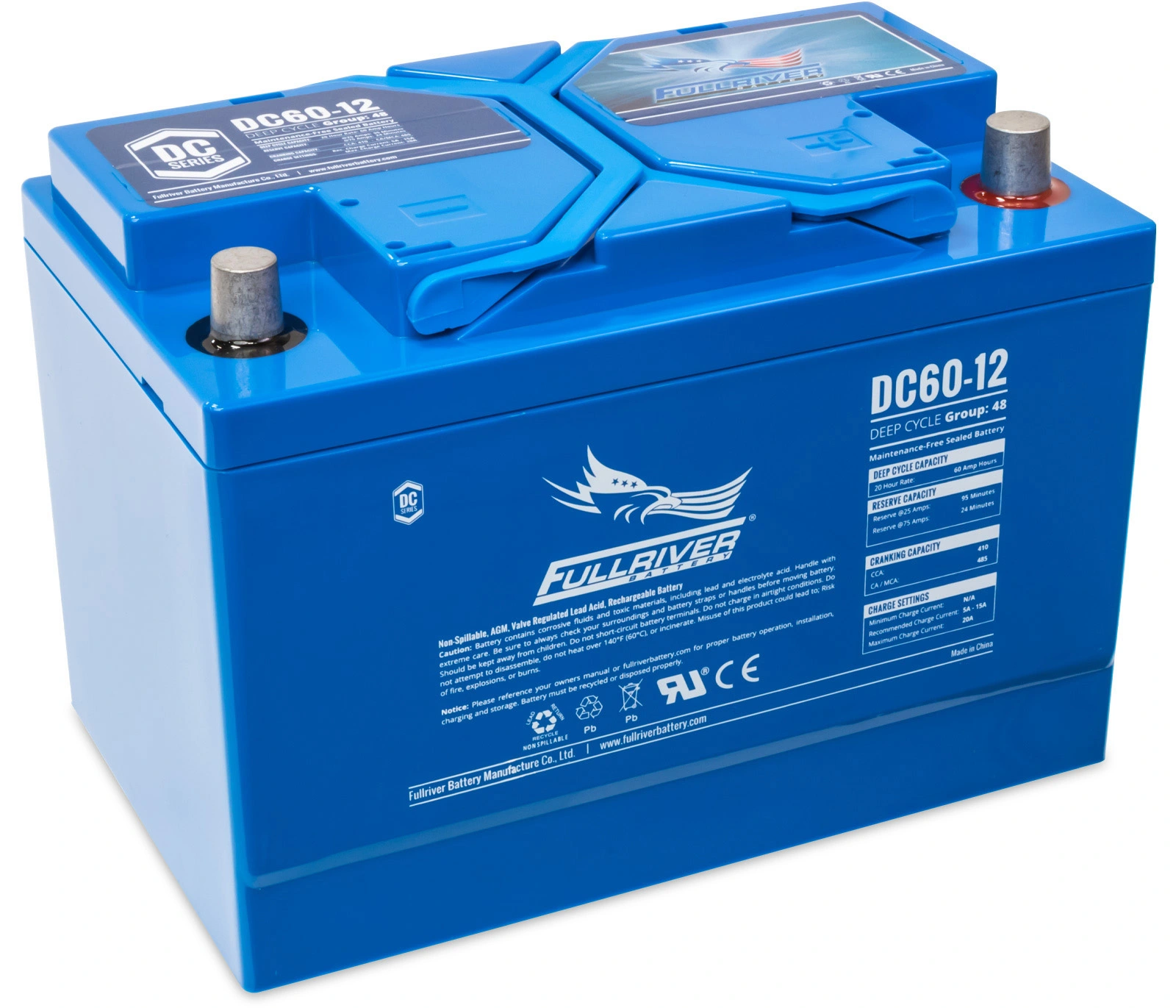 แบตเตอรี่ Fullriver DC60-12 (12V 60Ah) updated on 2026 แบตเตอรี่ Fullriver DC60-12 12V 60Ah