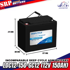 แบตเตอรี่ LEOCH LDC12-150-GC12 (12V 150Ah)