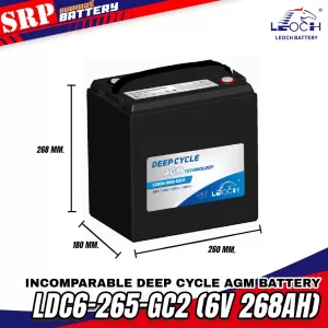 แบตเตอรี่ LEOCH LDC6-265-GC2 (6V 268Ah)