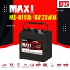 MX-DT105 (6V 225Ah) แบตเตอรี่ MAX1 MX-DT105 T105 6V 225Ah